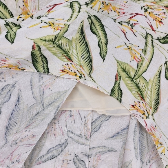 BCBGMAXAZRIA Women's Tropical-print Asymmetrical Midi Skirt - various sizes - Picture 5 of 9